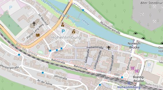 Friseur auf Satellitenbild