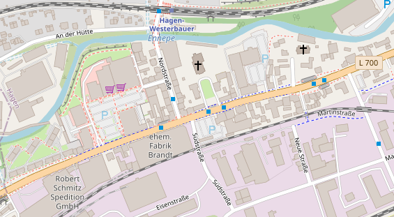 Friseur auf Satellitenbild