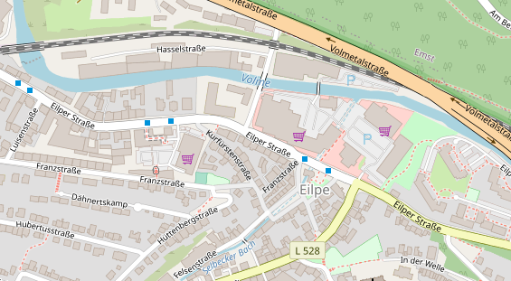 Friseur auf Satellitenbild