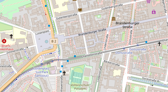 Friseur auf Satellitenbild