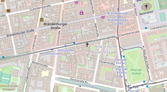 Friseur auf Satellitenbild