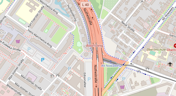 Friseur auf Satellitenbild