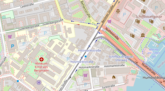 Friseur auf Satellitenbild