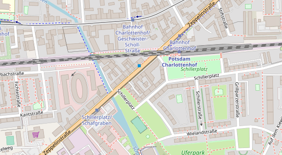 Friseur auf Satellitenbild