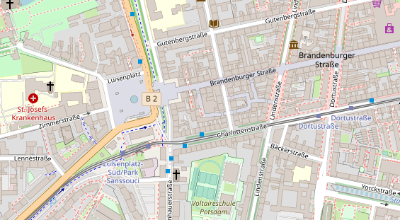 Friseur auf Satellitenbild