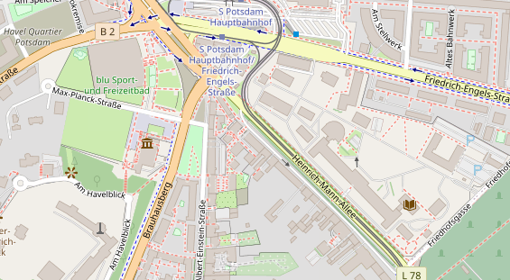 Friseur auf Satellitenbild