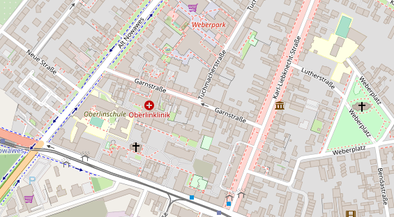 Friseur auf Satellitenbild