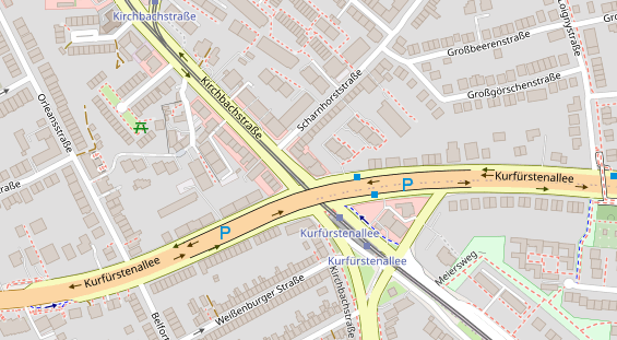 Friseur auf Satellitenbild