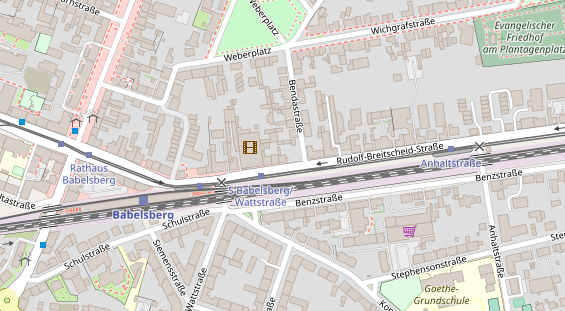 Friseur auf Satellitenbild