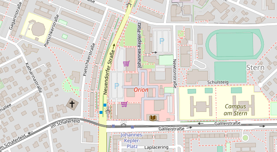 Friseur auf Satellitenbild