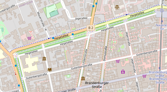 Friseur auf Satellitenbild