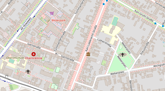 Friseur auf Satellitenbild