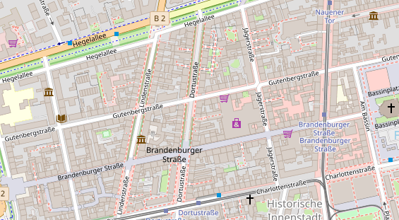 Friseur auf Satellitenbild