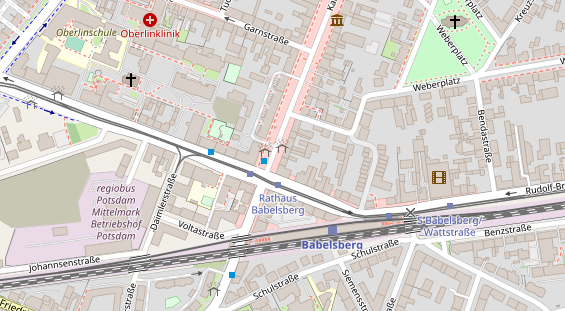 Friseur auf Satellitenbild