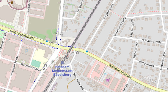 Friseur auf Satellitenbild