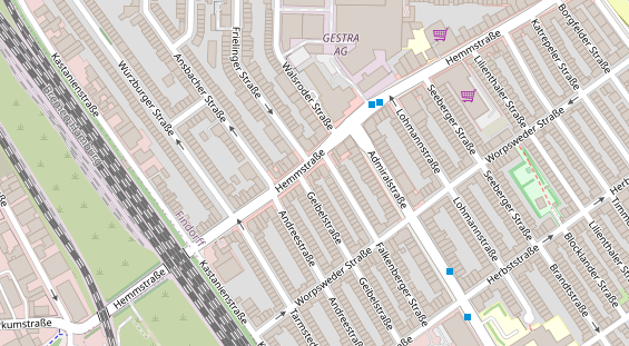 Friseur auf Satellitenbild