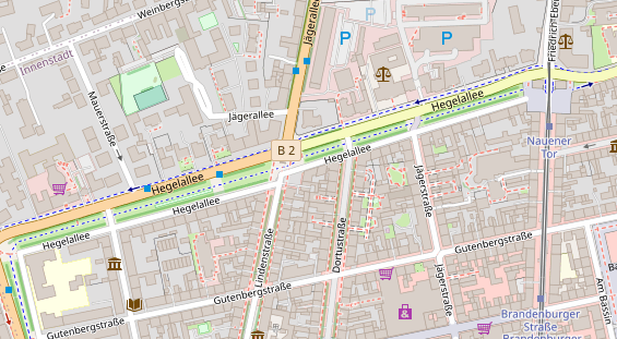 Friseur auf Satellitenbild