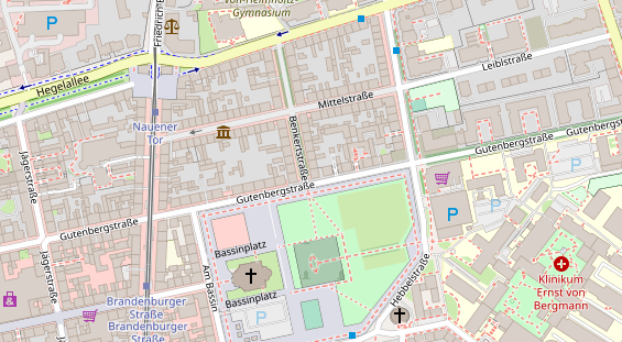 Friseur auf Satellitenbild