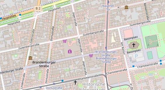 Friseur auf Satellitenbild