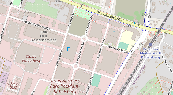 Friseur auf Satellitenbild