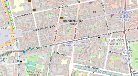 Friseur auf Satellitenbild