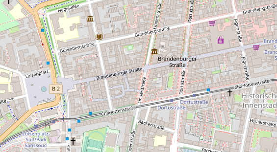 Friseur auf Satellitenbild