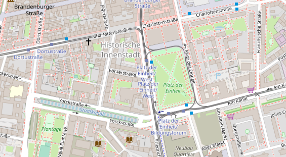 Friseur auf Satellitenbild