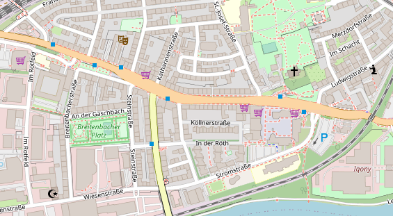 Friseur auf Satellitenbild