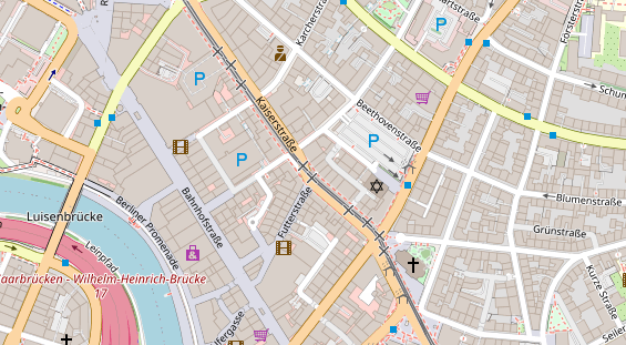 Friseur auf Satellitenbild