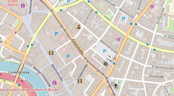 Friseur auf Satellitenbild