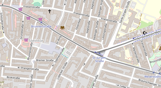 Friseur auf Satellitenbild