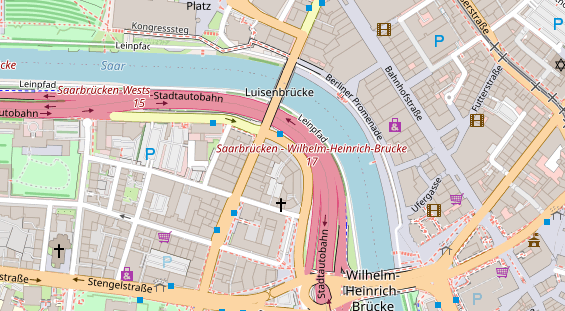 Friseur auf Satellitenbild