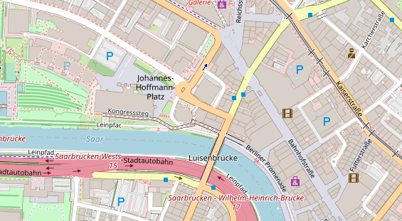 Friseur auf Satellitenbild