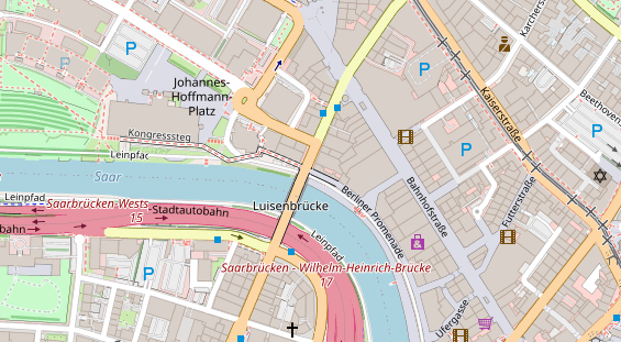 Friseur auf Satellitenbild