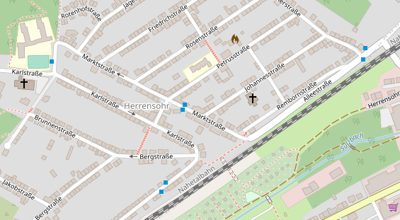 Friseur auf Satellitenbild