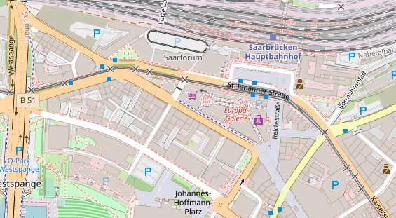 Friseur auf Satellitenbild