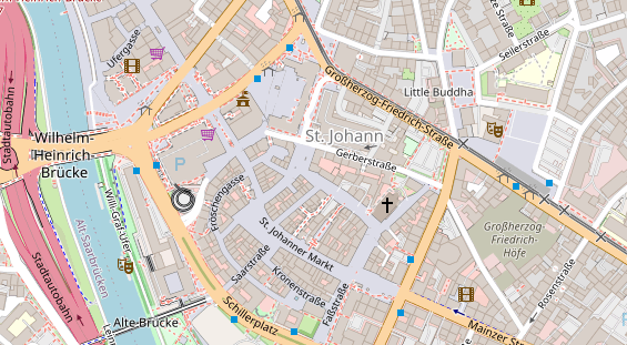 Friseur auf Satellitenbild