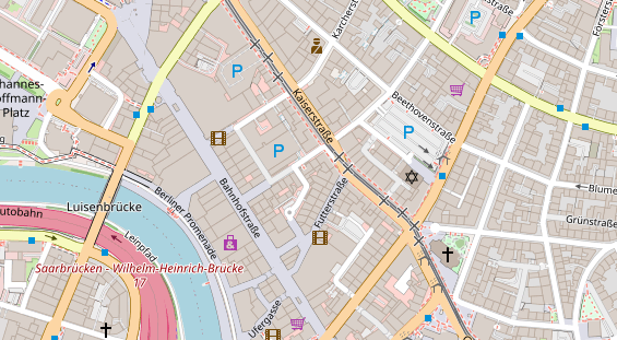 Friseur auf Satellitenbild