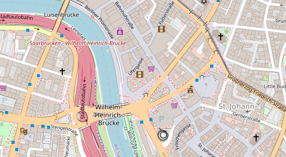 Friseur auf Satellitenbild