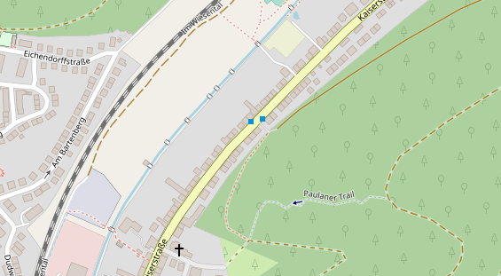 Friseur auf Satellitenbild