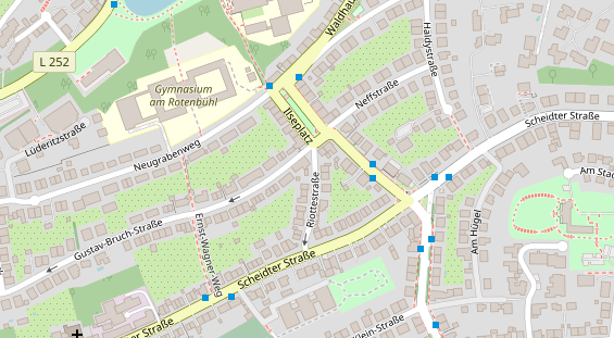 Friseur auf Satellitenbild