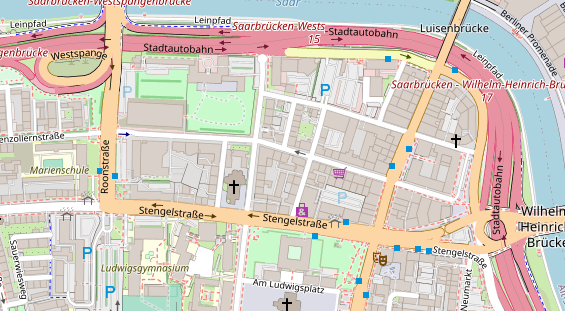 Friseur auf Satellitenbild