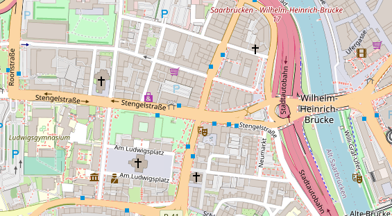 Friseur auf Satellitenbild