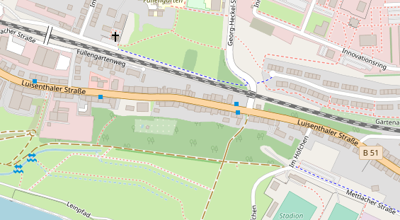 Friseur auf Satellitenbild