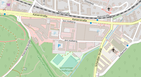 Friseur auf Satellitenbild