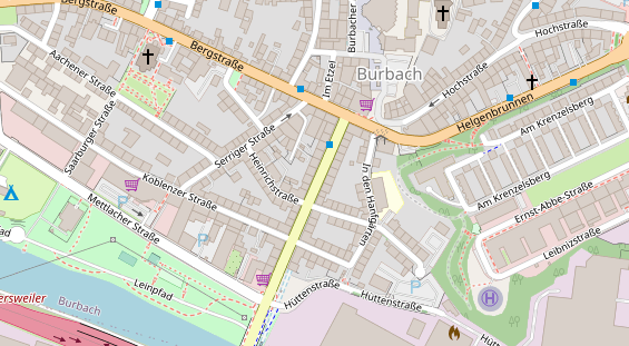 Friseur auf Satellitenbild