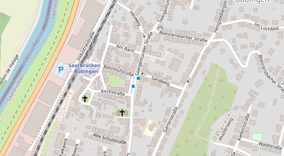 Friseur auf Satellitenbild