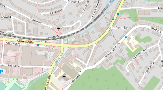 Friseur auf Satellitenbild