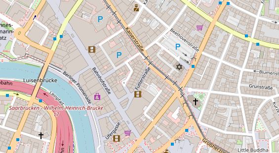 Friseur auf Satellitenbild