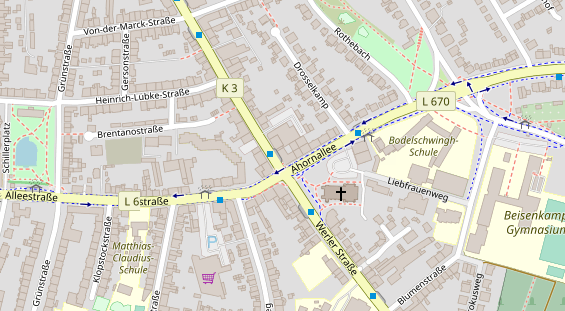 Friseur auf Satellitenbild